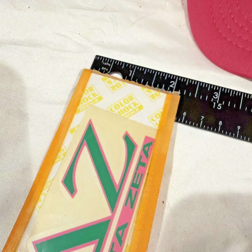 DELTA ZETA Sorority Bundle Hat Car Decal Wooden Paddle Crest Greek College NEW